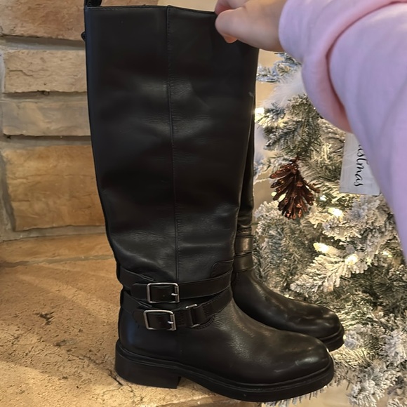Sam Edelman Freda knee high leather riding boots - Picture 1 of 2